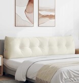 VidaXL Rugkussen Crème 180 x 24 x 50 cm Fluweel