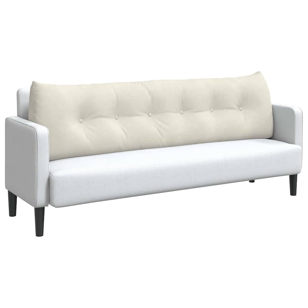 VidaXL Rugkussen Crème 180 x 24 x 50 cm Fluweel