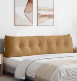 VidaXL Rugkussen Bruin 180 x 24 x 50 cm Fluweel