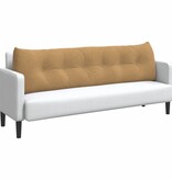 VidaXL Rugkussen Bruin 180 x 24 x 50 cm Fluweel