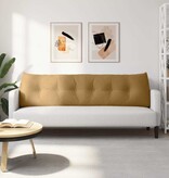 VidaXL Rugkussen Bruin 180 x 24 x 50 cm Fluweel