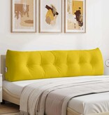 VidaXL Rugkussen Geel 180 x 24 x 50 cm Fluweel
