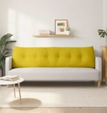 VidaXL Rugkussen Geel 180 x 24 x 50 cm Fluweel