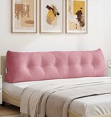 VidaXL Rugkussen Roze 180 x 24 x 50 cm Fluweel