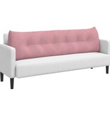 VidaXL Rugkussen Roze 180 x 24 x 50 cm Fluweel