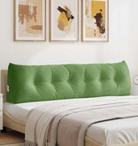 VidaXL Rugkussen Lichtgroen 180 x 24 x 50 cm Fluweel