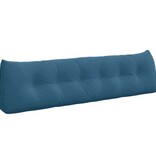 VidaXL Rugkussen Blauw 180 x 24 x 50 cm Fluweel