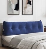 VidaXL Rugkussen Politieblauw 160 x 24 x 50 cm Fluweel