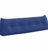 VidaXL Rugkussen Politieblauw 160 x 24 x 50 cm Fluweel