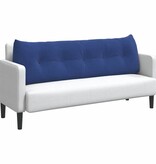 VidaXL Rugkussen Politieblauw 160 x 24 x 50 cm Fluweel