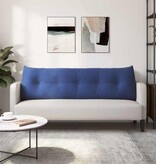 VidaXL Rugkussen Politieblauw 160 x 24 x 50 cm Fluweel