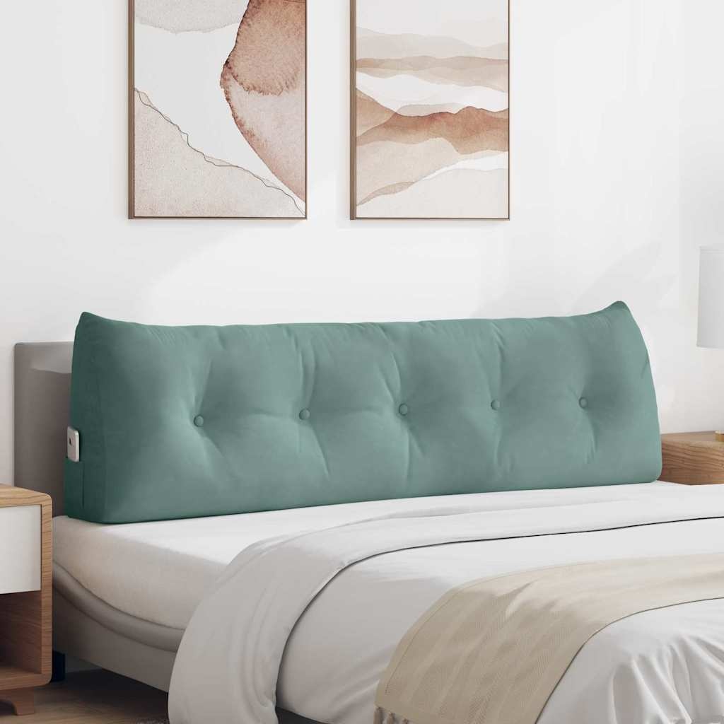 VidaXL Rugkussen Zeegroen 160 x 24 x 50 cm Fluweel
