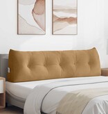 VidaXL Rugkussen Bruin 160 x 24 x 50 cm Fluweel