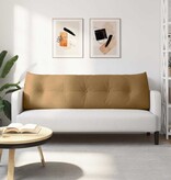 VidaXL Rugkussen Bruin 160 x 24 x 50 cm Fluweel