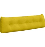 VidaXL Rugkussen Geel 160 x 24 x 50 cm Fluweel