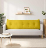 VidaXL Rugkussen Geel 160 x 24 x 50 cm Fluweel