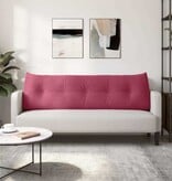 VidaXL Rugkussen Wijnrood 160 x 24 x 50 cm Fluweel