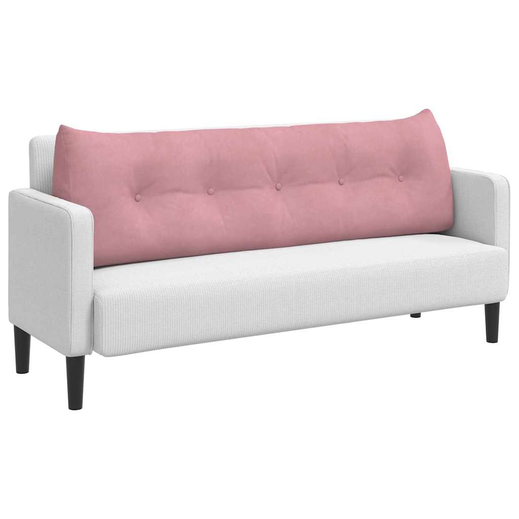 VidaXL Rugkussen Roze 160 x 24 x 50 cm Fluweel