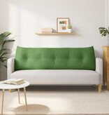 VidaXL Rugkussen Lichtgroen 160 x 24 x 50 cm Fluweel