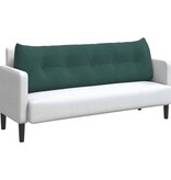 VidaXL Rugkussen Donkergroen 160 x 24 x 50 cm Fluweel