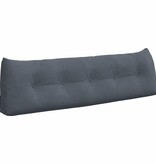 VidaXL Rugkussen Donkergrijs 160 x 24 x 50 cm Fluweel