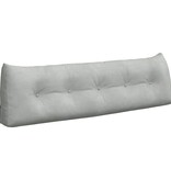 VidaXL Rugkussen Lichtgrijs 160 x 24 x 50 cm Fluweel