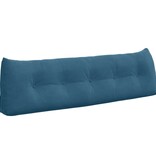 VidaXL Rugkussen Blauw 160 x 24 x 50 cm Fluweel