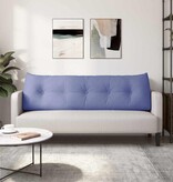VidaXL Rugkussen Jeans Blauw 160 x 24 x 50 cm Stof