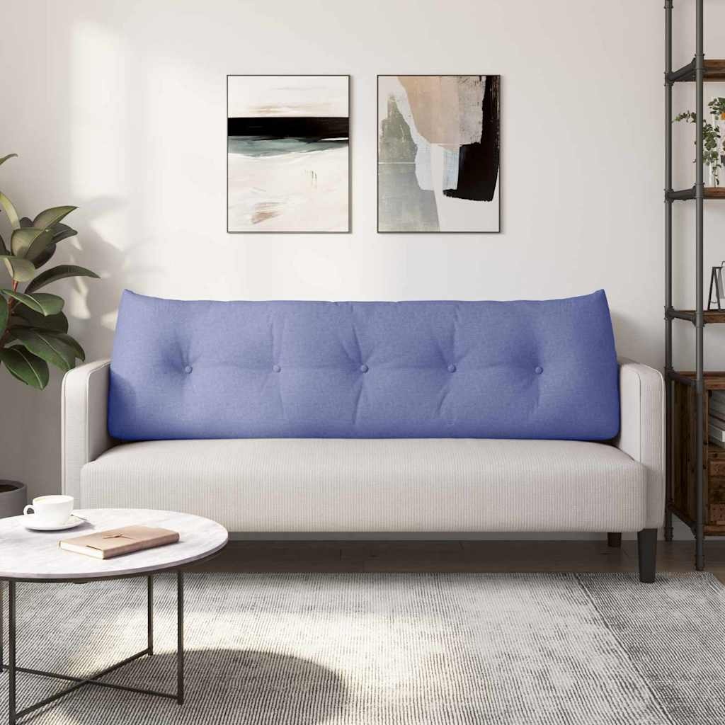 VidaXL Rugkussen Jeans Blauw 160 x 24 x 50 cm Stof