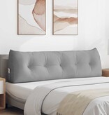 VidaXL Rugkussen Wolkengrijs 160 x 24 x 50 cm Stof