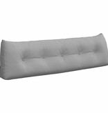 VidaXL Rugkussen Wolkengrijs 160 x 24 x 50 cm Stof