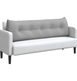 VidaXL Rugkussen Wolkengrijs 160 x 24 x 50 cm Stof