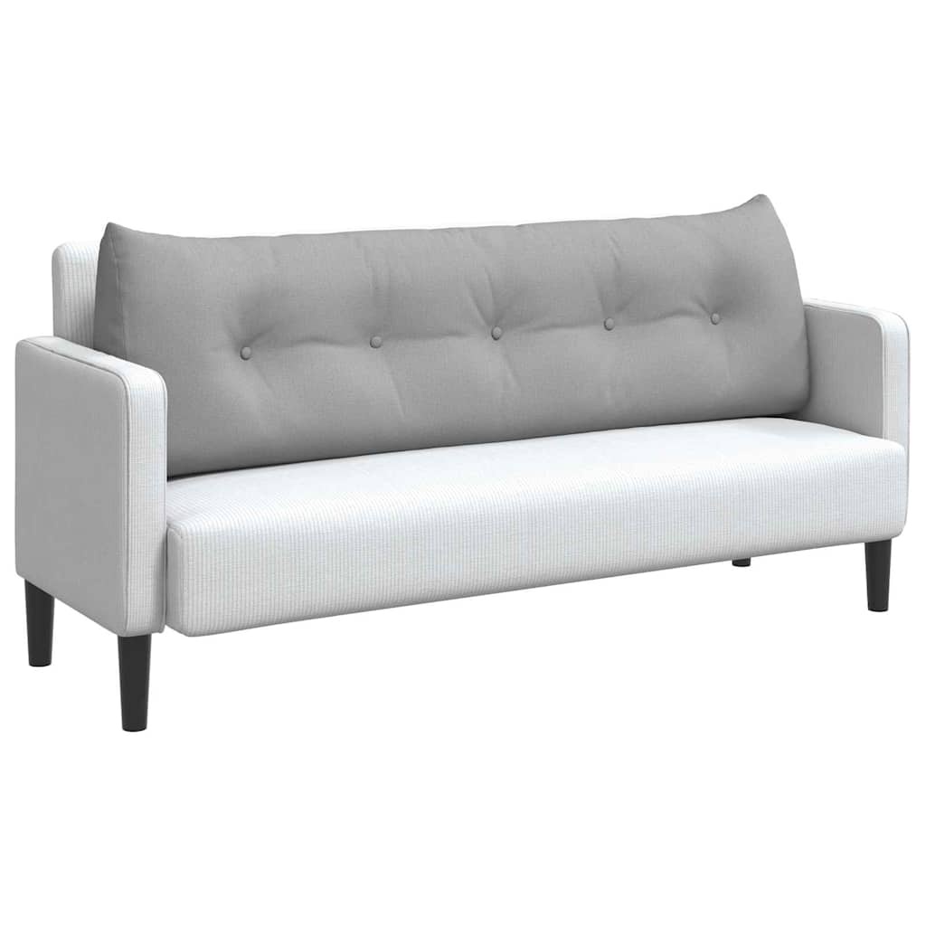 VidaXL Rugkussen Wolkengrijs 160 x 24 x 50 cm Stof