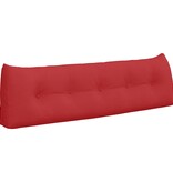 VidaXL Rugkussen Rood 160 x 24 x 50 cm Stof