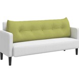 VidaXL Rugkussen Lichtgroen 160 x 24 x 50 cm Stof