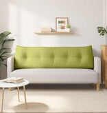 VidaXL Rugkussen Lichtgroen 160 x 24 x 50 cm Stof