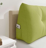 VidaXL Rugkussen Lichtgroen 160 x 24 x 50 cm Stof