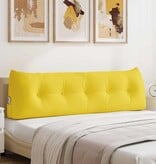 VidaXL Rugkussen Lichtgeel 160 x 24 x 50 cm Stof