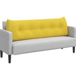 VidaXL Rugkussen Lichtgeel 160 x 24 x 50 cm Stof