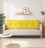 VidaXL Rugkussen Lichtgeel 160 x 24 x 50 cm Stof
