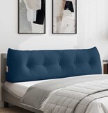 VidaXL Rugkussen Blauw 160 x 24 x 50 cm Stof