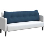 VidaXL Rugkussen Blauw 160 x 24 x 50 cm Stof