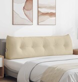 VidaXL Rugkussen Crème 160 x 24 x 50 cm Stof