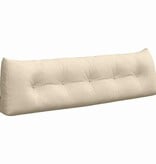 VidaXL Rugkussen Crème 160 x 24 x 50 cm Stof