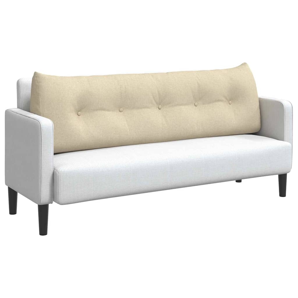 VidaXL Rugkussen Crème 160 x 24 x 50 cm Stof