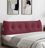 VidaXL Rugkussen Wijnrood 160 x 24 x 50 cm Stof