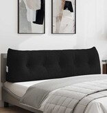 VidaXL Rugkussen Zwart 160 x 24 x 50 cm Stof