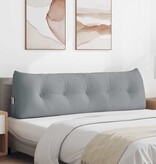 VidaXL Rugkussen Lichtgrijs 160 x 24 x 50 cm Stof