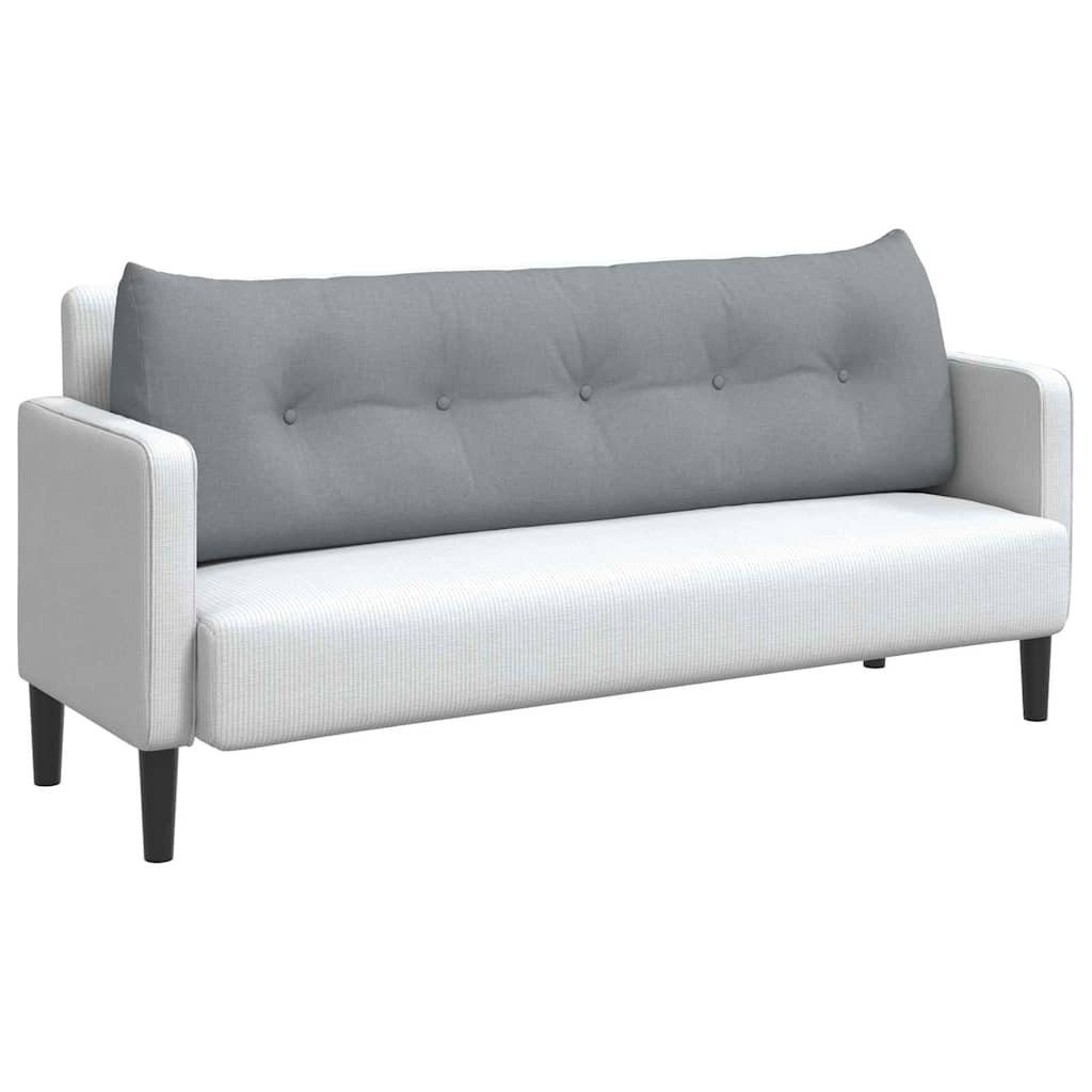 VidaXL Rugkussen Lichtgrijs 160 x 24 x 50 cm Stof