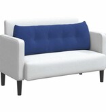 VidaXL Rugkussen Politieblauw 140 x 24 x 50 cm Fluweel